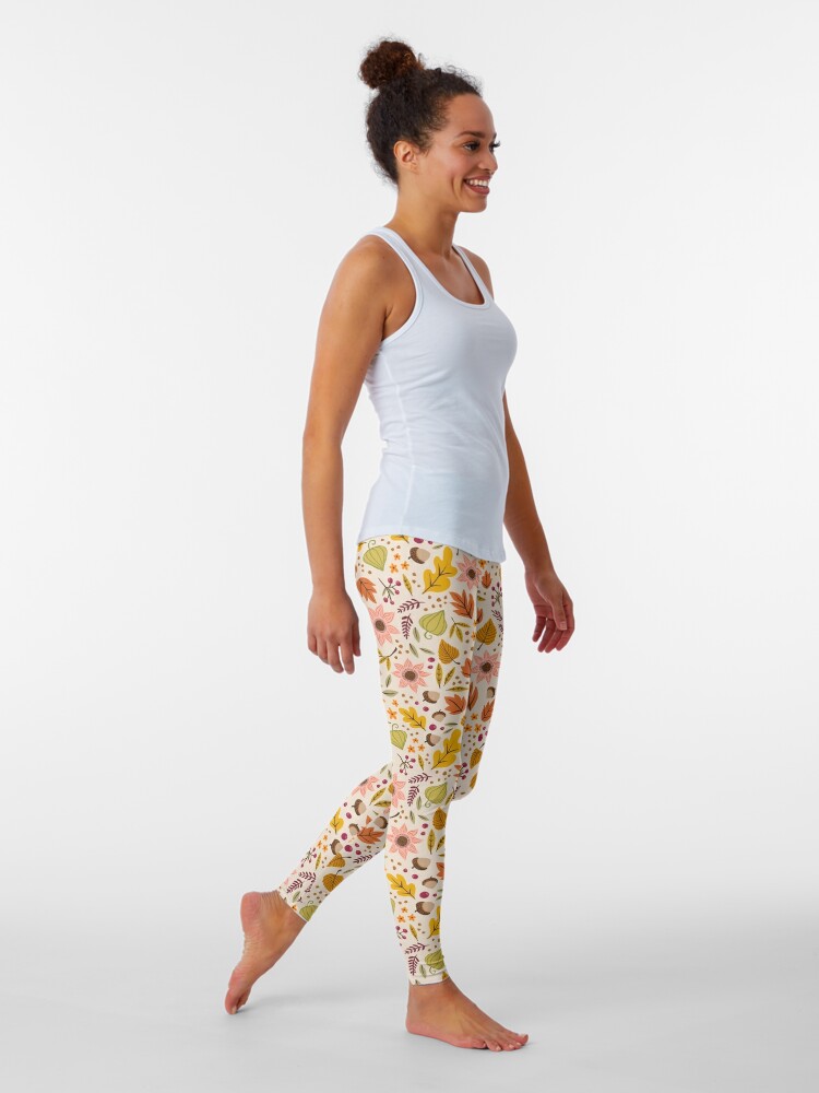 Autumn Floral, Light Leggings for Sale by Jacqueline Hurd