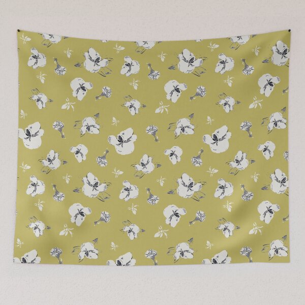 Item preview, Magnolia and Carnation floral - Limone  designed and sold by ncxadair.