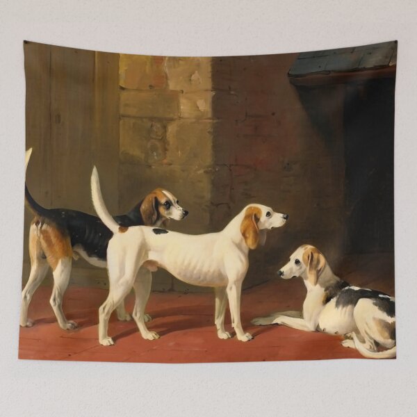 Item preview, Fox Hounds by William Barraud designed and sold by academic-art.