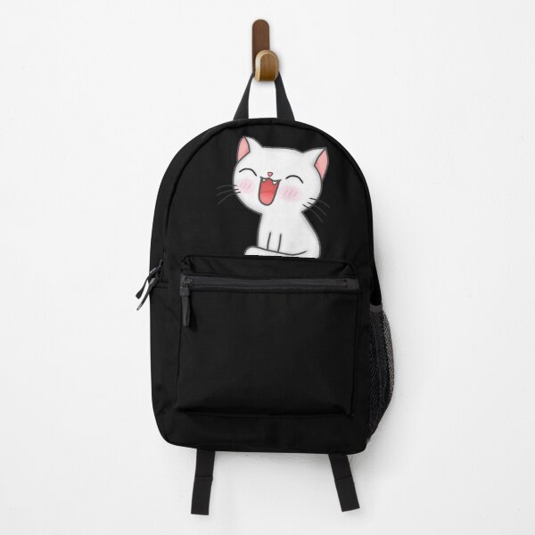 Item preview, popcat click | fluffy white cat vector art designed and sold by Vibe Vault.