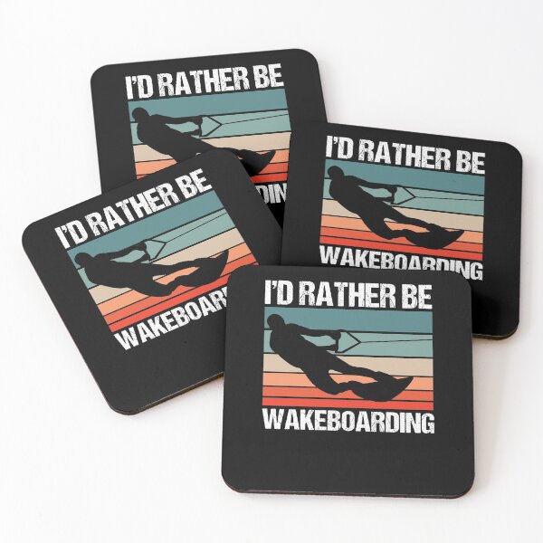 Item preview, I'd Rather Be Wakeboarding Wakeboard Wake Surfing Fan designed and sold by Nessshirts.