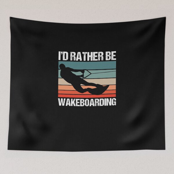 Item preview, I'd Rather Be Wakeboarding Wakeboard Wake Surfing Fan designed and sold by Nessshirts.
