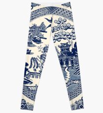 China Blue Willow Leggings
