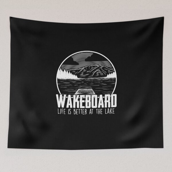 Item preview, Wakeboard Life Is Better At The Lake Wakeboard Surfing designed and sold by Nessshirts.
