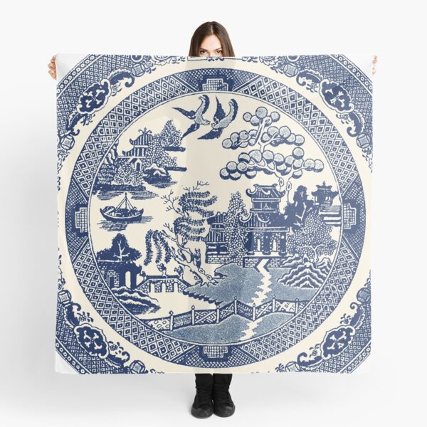 China Blue Willow Scarf