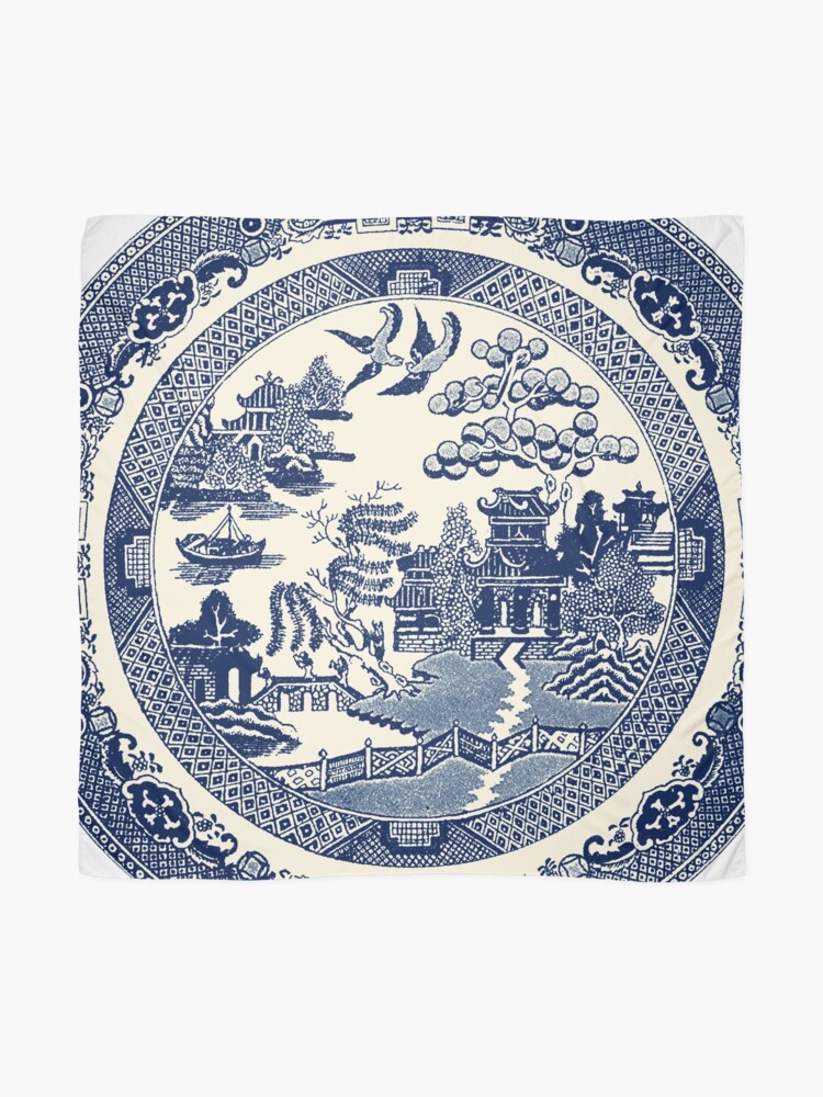 Alternate view of China Blue Willow Scarf