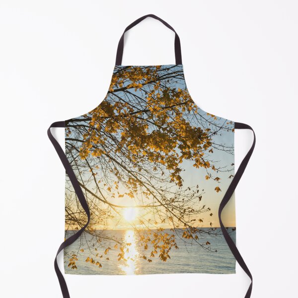 Item preview, Brilliant Yellows and Blues - the Golden Maple on the Lake Shore designed and sold by Georgia Mizuleva.