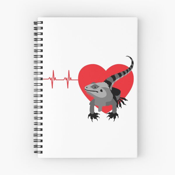 Item preview, Red heart pulse with iguana | gift for iguana keeper designed and sold by OleeVO.