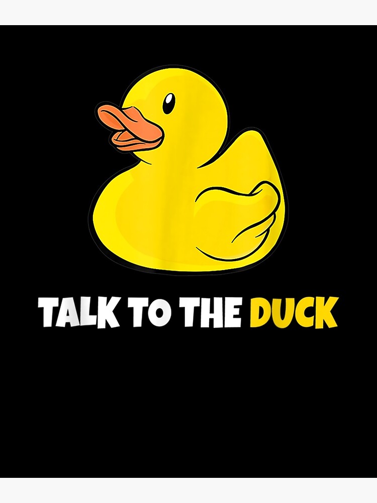 Discover Software Developer Programming Rubber Duck Debugging Premium Matte Vertical Poster