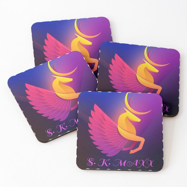 Item preview, Artistic flying deer brand logo designed and sold by SKMAXX.