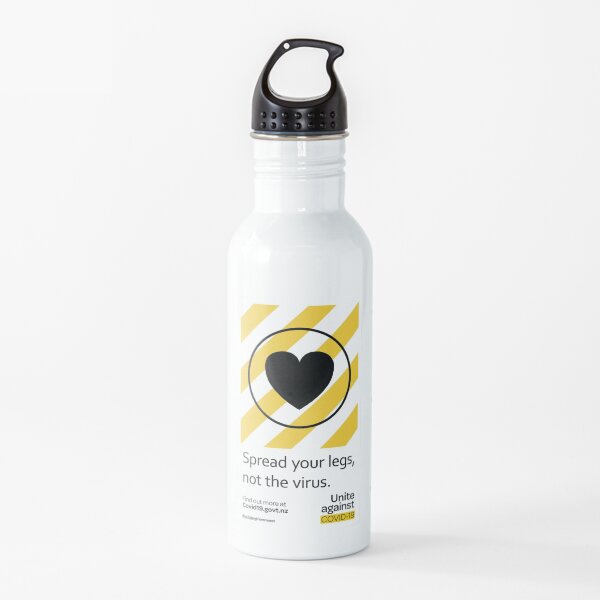 spread your legs not the virus, covid new zealand Water Bottle