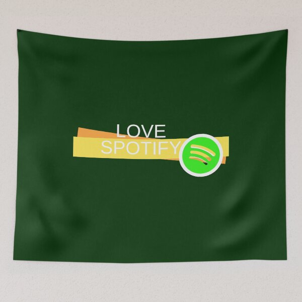 Item preview, LOVE SPOTIFY GREEN YELLOW designed and sold by OMdesign10.