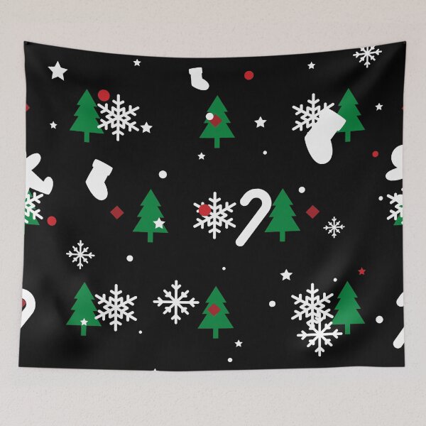 Item preview, Christmas Trees And Snowflakes Christmas Patterned designed and sold by Designs By YL.