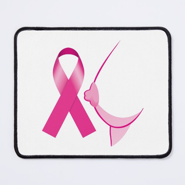 Item preview, Icon symbol of struggle and awareness against breast cancer, pink ribbon and a breast. Ideal for educational materials and information designed and sold by LucianoCosmo.