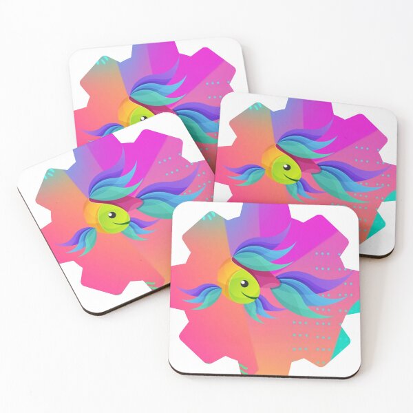 Item preview, Artistic color  fish pattern  designed and sold by SKMAXX.