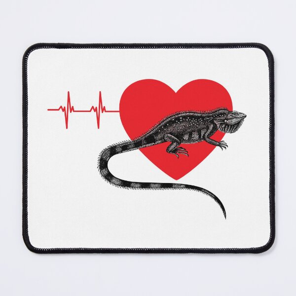 Item preview, Red heart pulse iguana | Gift for iguana lover | Iguana keeper designed and sold by OleeVO.