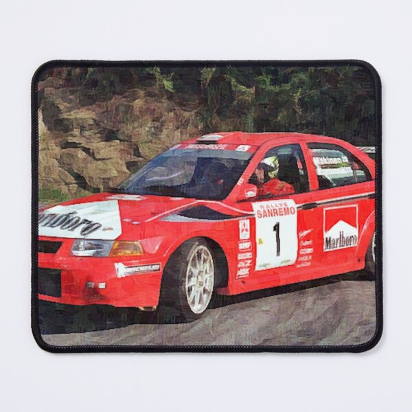 Item preview, Mitsubishi Lancer Evo 6 1999 Tommi Mäkinen WRC Rally Poster designed and sold by Road To Track.