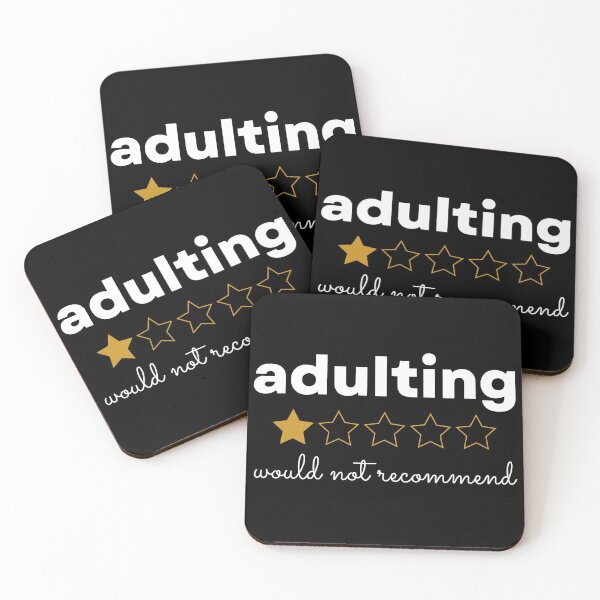 Item preview, Adulting Would Not Recommend designed and sold by HappyClover.