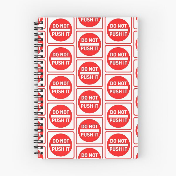 Item preview, DO NOT PUSH IT - Motivational traffic road street sign design and advice designed and sold by Art4Motivation.