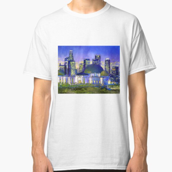 Griffith Park Observatory with LA Nocturne Classic T-Shirt