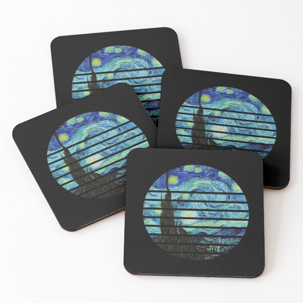 Item preview, Retro Sunset Style: Vincent Van Gogh's Starry Night designed and sold by friendlyspoon.