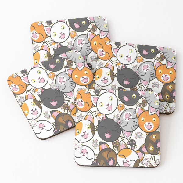 Item preview, popcat click | fluffy white cat vector art designed and sold by Vibe Vault.