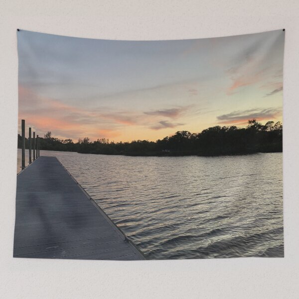 Item preview, Floating dock at sunset designed and sold by Lexipooh76.