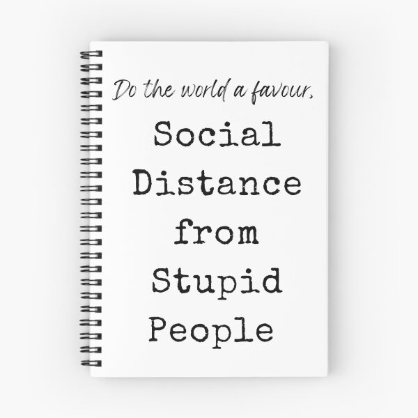 Item preview, Do the world a favour, Social Distance from Stupid People designed and sold by CoffeewithAnh.