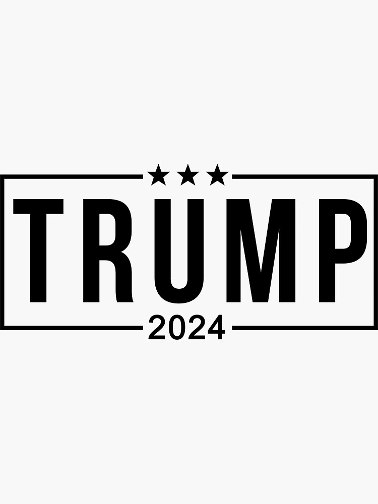 "T R U M P 2024 TRUMP 2024" Sticker for Sale by Emma050 Redbubble