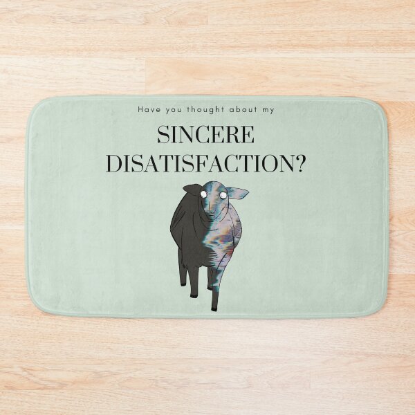 Item preview, Sincere Disatisfaction Surreal Funny Broken Translation designed and sold by raspberry-tea.