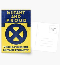 Mutant and proud campaign Postcards
