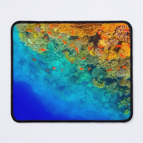 Item preview, Underwater Garden Ocean Coral Reef Blue Yellow Aesthetic designed and sold by Vintage Mag.
