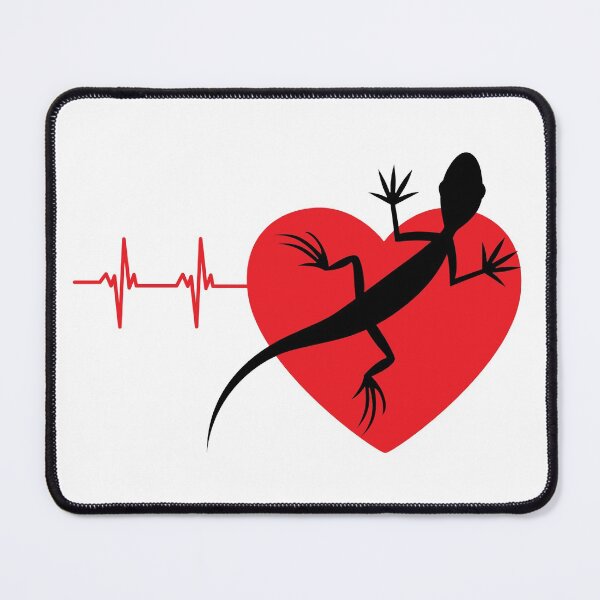 Item preview, Red heart pulse lizard | gift for lizard lover | Lizard keeper designed and sold by OleeVO.