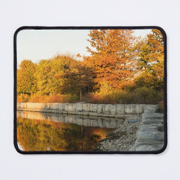 Item preview, Reflecting On Autumn - Gray Rocks Highlighting The Foliage Brilliance designed and sold by Georgia Mizuleva.