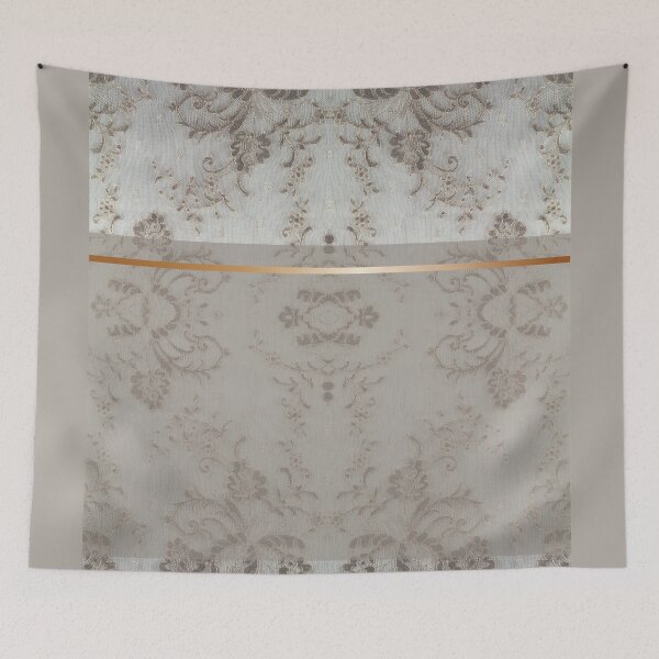 Item preview, Chic Beige Gold Minimal Geometric Floral Lace Pattern  designed and sold by LaceySkies.