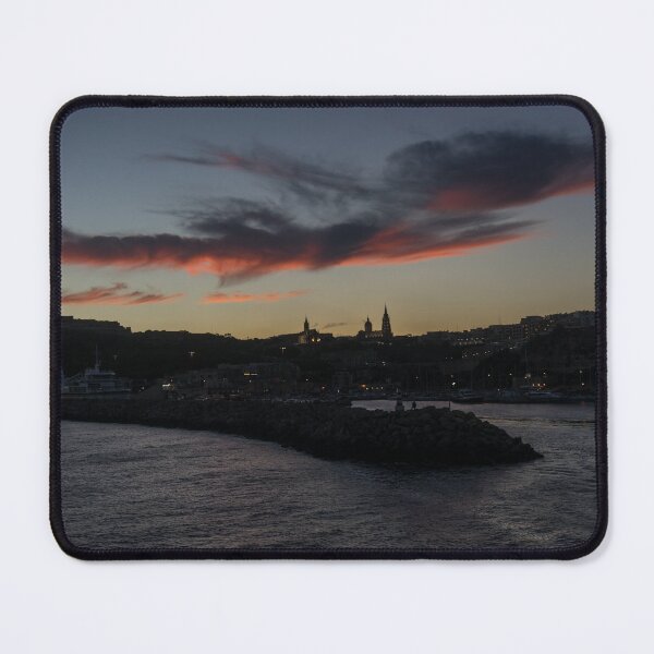 Item preview, Leaving Gozo - Mgarr Harbor at Dusk designed and sold by Georgia Mizuleva.