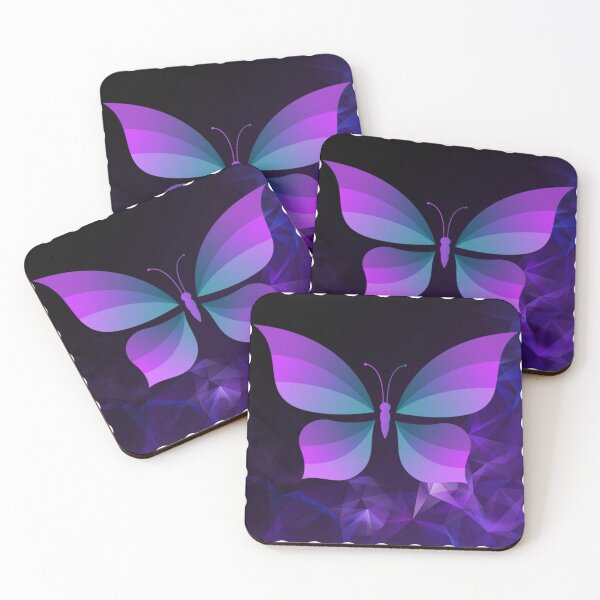 Item preview, Artistic purple color pastel butterfly  pattern  designed and sold by SKMAXX.