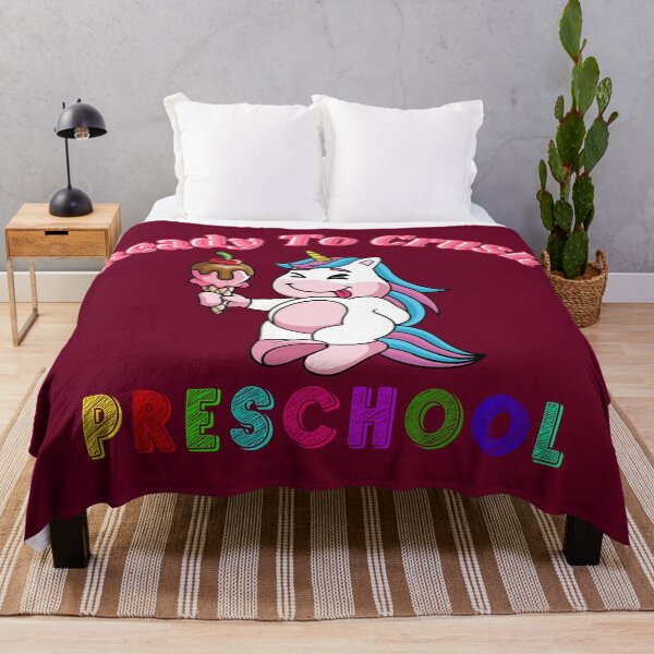 Item preview, Ready To Crush Preschool With A Cute Unicorn Licking Ice Cream designed and sold by Olhado.