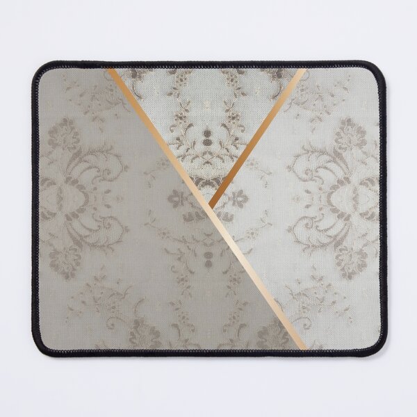 Item preview, Chic Beige Gold Minimal Geometric Floral Lace Pattern  designed and sold by LaceySkies.