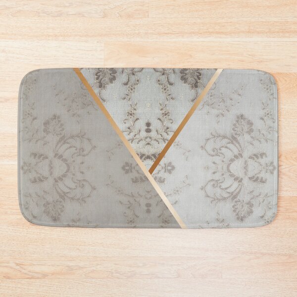 Item preview, Chic Beige Gold Minimal Geometric Floral Lace Pattern  designed and sold by LaceySkies.