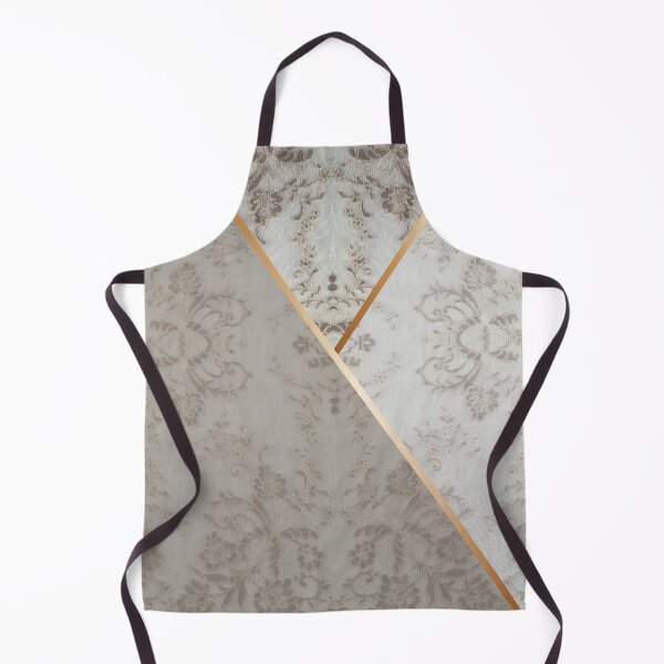 Item preview, Chic Beige Gold Minimal Geometric Floral Lace Pattern designed and sold by LaceySkies.