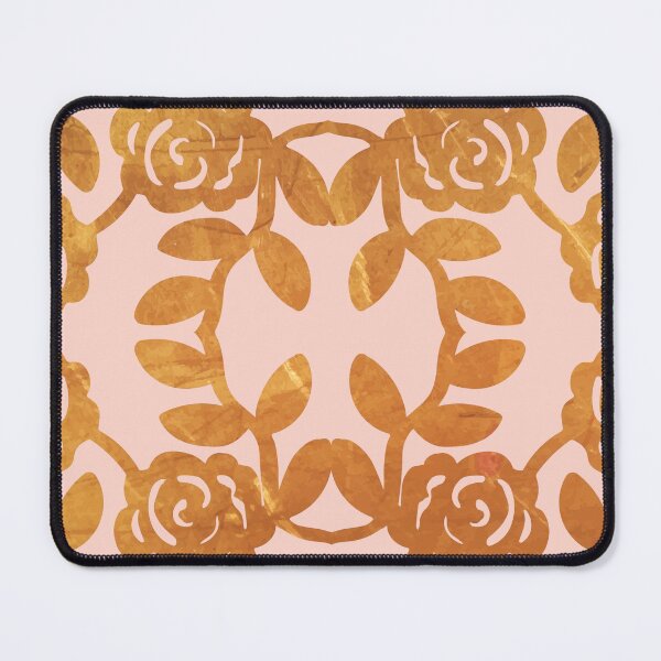 Item preview, Baroque Floral Blush Pink Gold Victorian Barocco Damask designed and sold by Inogitna Designs.