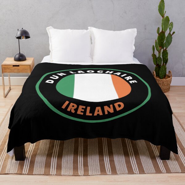 Item preview, Dun Laoghaire Ireland - IE Badge with an Irish Flag Roundlet designed and sold by palmettodigital.