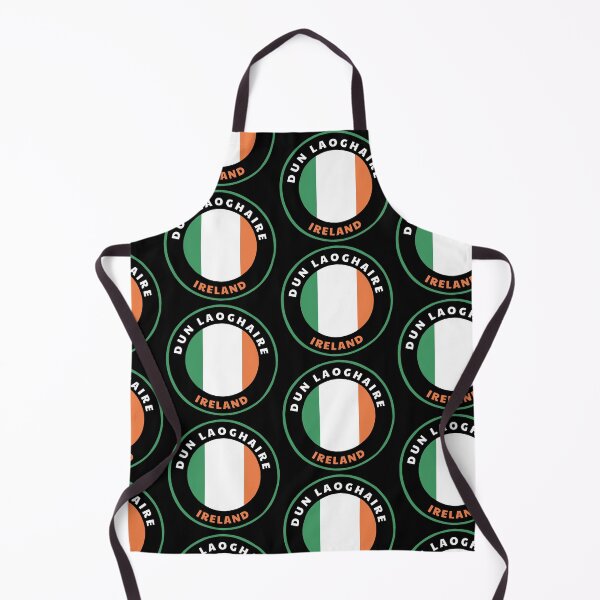 Item preview, Dun Laoghaire Ireland - IE Badge with an Irish Flag Roundlet designed and sold by palmettodigital.