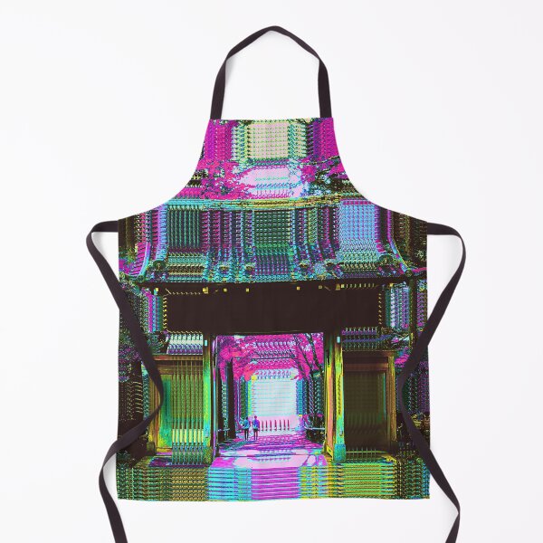 Item preview, Traditional Japanese Archway Vaporwave Glitch Art 02 Japan designed and sold by glitchhub.