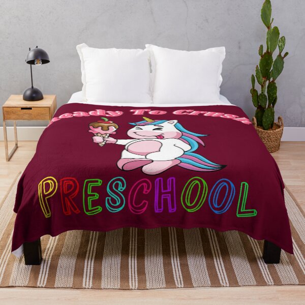Item preview, Ready To Crush Preschool With A Cute Unicorn Licking Ice Cream designed and sold by Olhado.