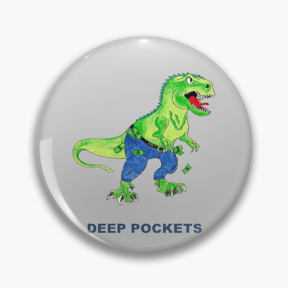 Short Arms And Deep Pockets Fun TRex Illustration  Pin for Sale