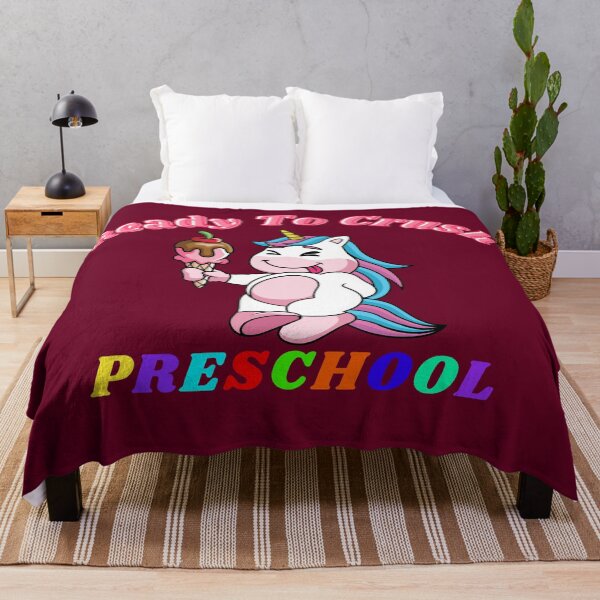 Item preview, Ready To Crush Preschool With A Cute Unicorn Licking Ice Cream designed and sold by Olhado.