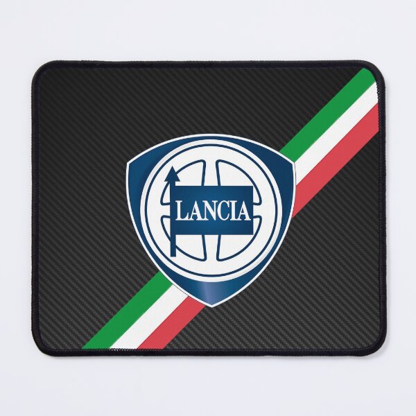 Item preview, Lancia Italy Stripes on Carbon Fiber Poster – Classic Italian Racing Art designed and sold by Road To Track.