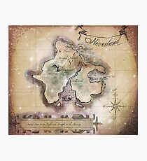 Classic Neverland Map Blanket King Size Photographic Print